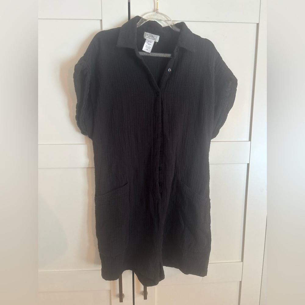 LSPACE Mika Romper in Black size large pool beach summer vacation - Picture 2 of 4
